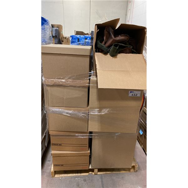 PALLET OF ASSORTED SHOW PROPS AND DECORATIONS