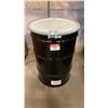 Image 1 : NEW ULINE 55 GAL OPEN TOP STEEL DRUM BARREL WITH LID - BLACK