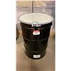 Image 1 : NEW ULINE 55 GAL OPEN TOP STEEL DRUM BARREL WITH LID - BLACK