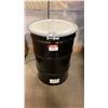 Image 1 : NEW ULINE 55 GAL OPEN TOP STEEL DRUM BARREL WITH LID - BLACK