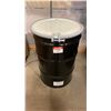 Image 1 : NEW ULINE 55 GAL OPEN TOP STEEL DRUM BARREL WITH LID - BLACK