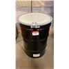 Image 1 : NEW ULINE 55 GAL OPEN TOP STEEL DRUM BARREL WITH LID - BLACK