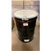 Image 1 : NEW ULINE 55 GAL OPEN TOP STEEL DRUM BARREL WITH LID - BLACK