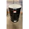 Image 1 : NEW ULINE 55 GAL OPEN TOP STEEL DRUM BARREL WITH LID - BLACK