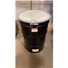Image 1 : NEW ULINE 55 GAL OPEN TOP STEEL DRUM BARREL WITH LID - BLACK