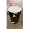 Image 1 : NEW ULINE 55 GAL OPEN TOP STEEL DRUM BARREL WITH LID - BLACK