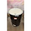 Image 1 : NEW ULINE 55 GAL OPEN TOP STEEL DRUM BARREL WITH LID - BLACK