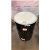 Image 1 : NEW ULINE 55 GAL OPEN TOP STEEL DRUM BARREL WITH LID - BLACK