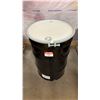 Image 1 : NEW ULINE 55 GAL OPEN TOP STEEL DRUM BARREL WITH LID - BLACK