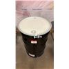 Image 1 : NEW ULINE 55 GAL OPEN TOP STEEL DRUM BARREL WITH LID - BLACK