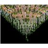 Image 2 : MASSIVE CHANDELIER IN CRATE COLORED GREEN AS PER PICTURES - METAL, GLASS & CRYSTAL 77"D X 124"H
