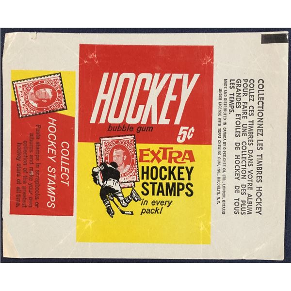 1961-62 O-PEE-CHEE HOCKEY WRAPPER