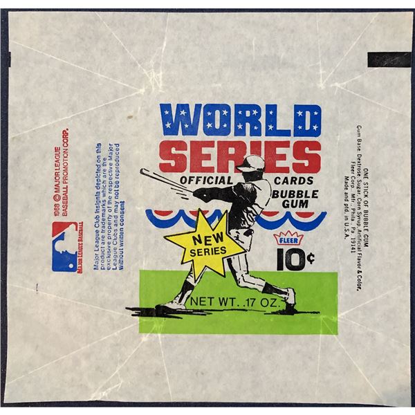 1970 FLEER WORLD SERIES BASEBALL WRAPPER