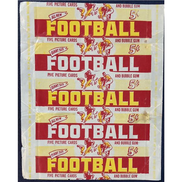 1952 BOWMAN GIANT SIZE FOOTBALL WRAPPER