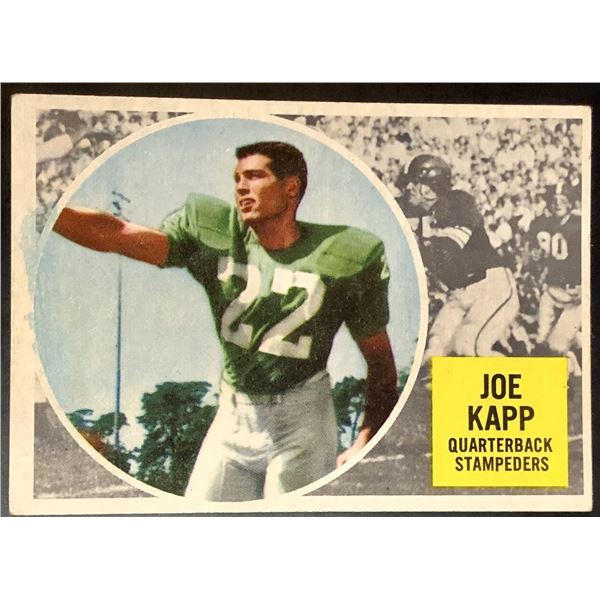 1960 O-PEE-CHEE CFL JOE KAPP (HOF) ROOKIE CARD
