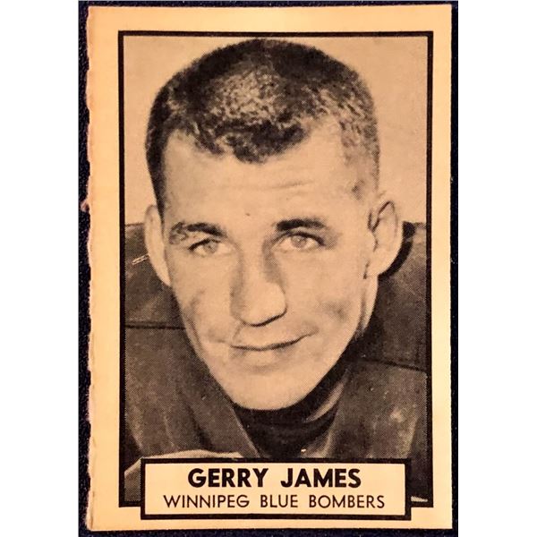 1962 O-PEE-CHEE CFL GERRY JAMES (HOF)
