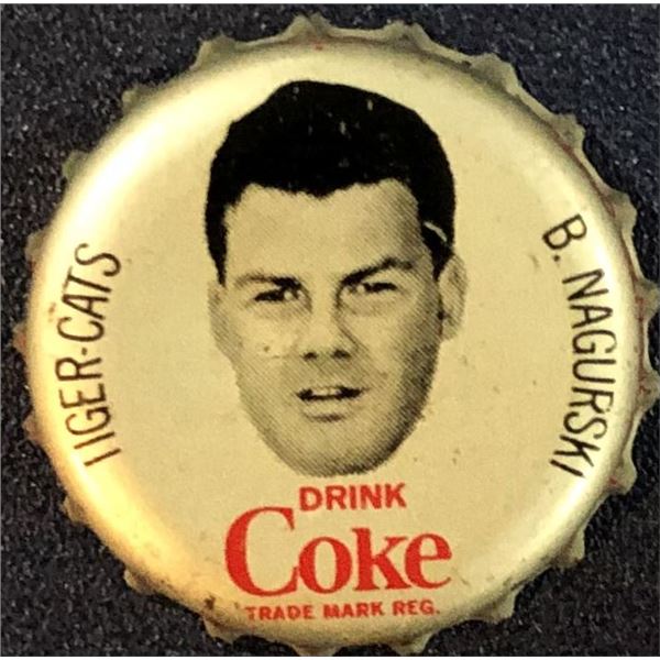 1965 COCA COLA CFL BOTTLE CAPS - BRONCO NAGURSKI (HOF)