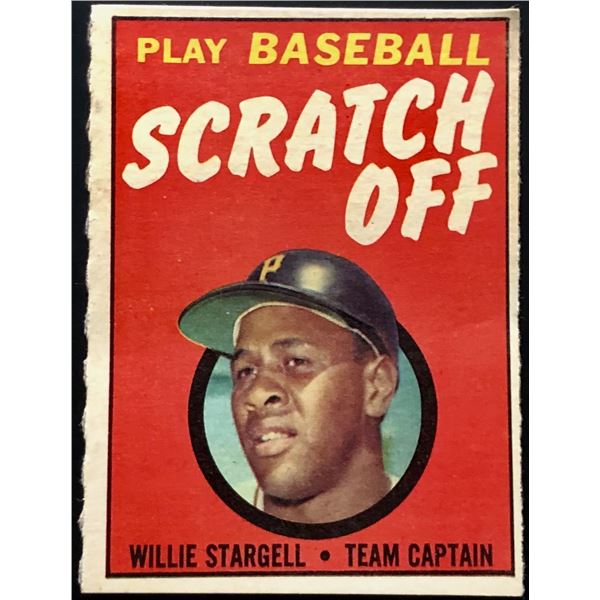 1970 TOPPS SCRATCH OFF INSERT - WILLIE STARGELL (HOF)