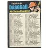 Image 1 : 1971 TOPPS 4th SERIES CHECKLIST