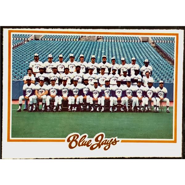 1978 O-PEE-CHEE TORONTO BLUE JAYS