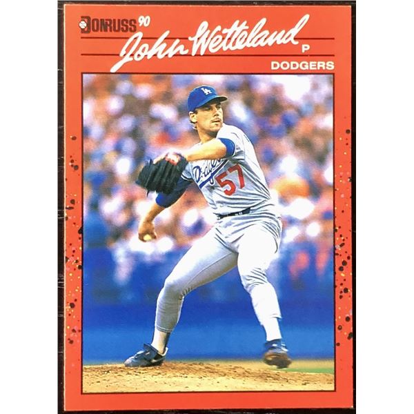 1990 DONRUSS JOHN WETTELAND ROOKIE CARD
