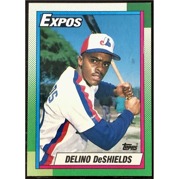 1990 TOPPS DELINO DeSHIELDS ROOKIE CARD