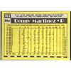 Image 2 : 1990 TOPPS DENNIS MARTINEZ