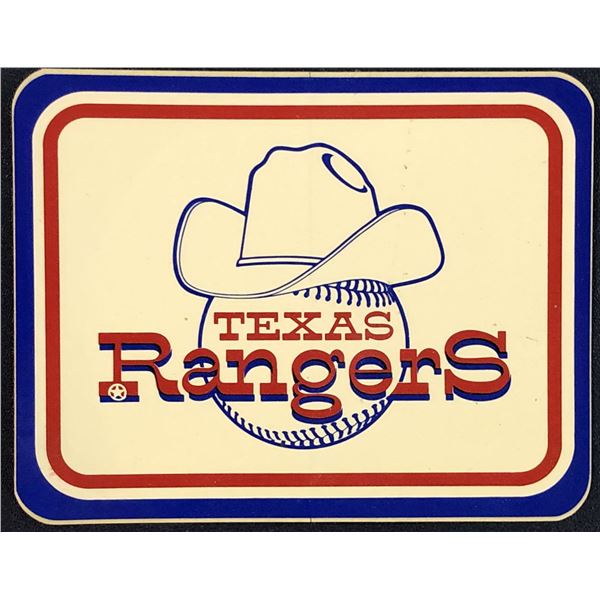 TEXAS RANGERS WINDOW DECAL