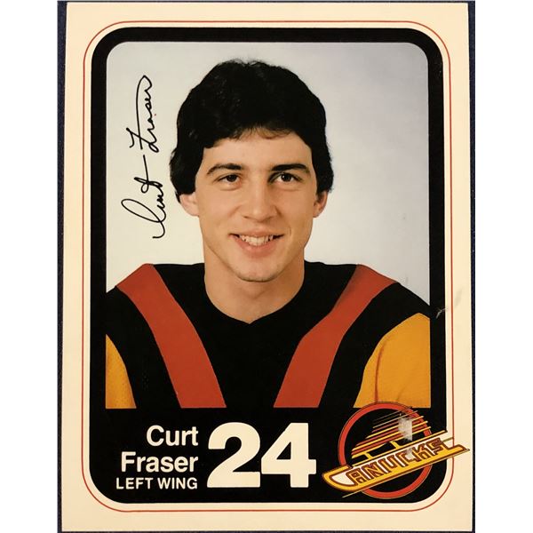 1980-81 VANCOUVER CANUCKS POSTCARDS - CURT FRASER