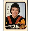 Image 1 : 1980-81 VANCOUVER CANUCKS POSTCARDS - KEVIN McCARTHY