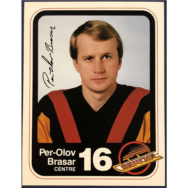 1980-81 VANCOUVER CANUCKS POSTCARDS - PER-OLOV BRASAR