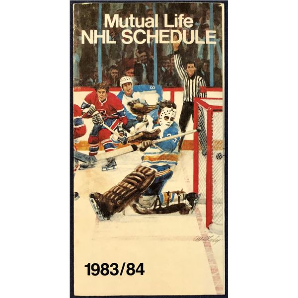 1983-84 MUTUAL LIFE NHL SCHEDULE