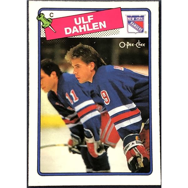 1988-89 O-PEE-CHEE ULF DAHLEN ROOKIE CARD