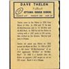 Image 2 : 1962 O-PEE-CHEE CFL DAVE THELEN (HOF)