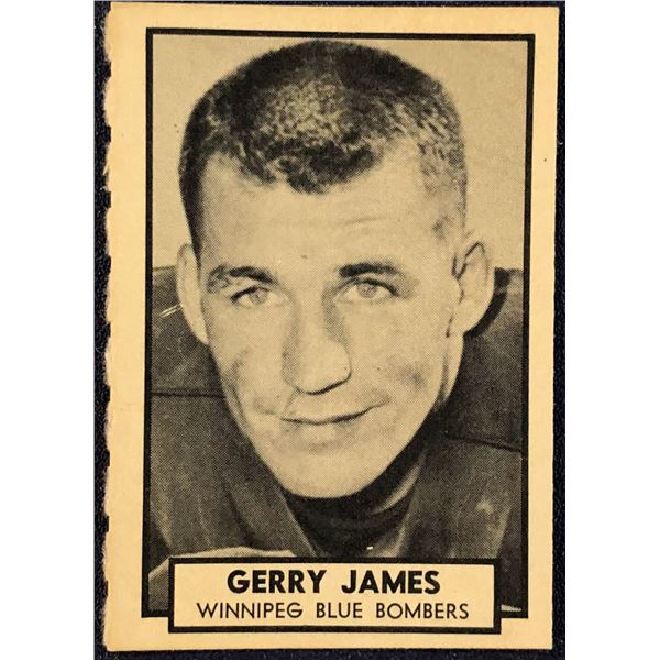 1962 O-PEE-CHEE CFL GERRY JAMES (HOF)