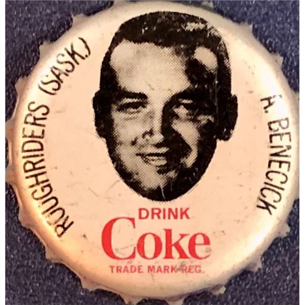 1965 COCA COLA CFL BOTTLE CAPS - AL BENECEK (HOF)