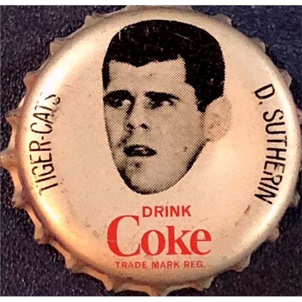 1965 COCA COLA CFL BOTTLE CAPS - DON SUTHERIN (HOF)