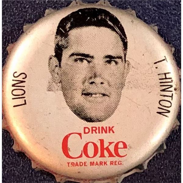 1965 COCA COLA CFL BOTTLE CAPS - TOM HINTON