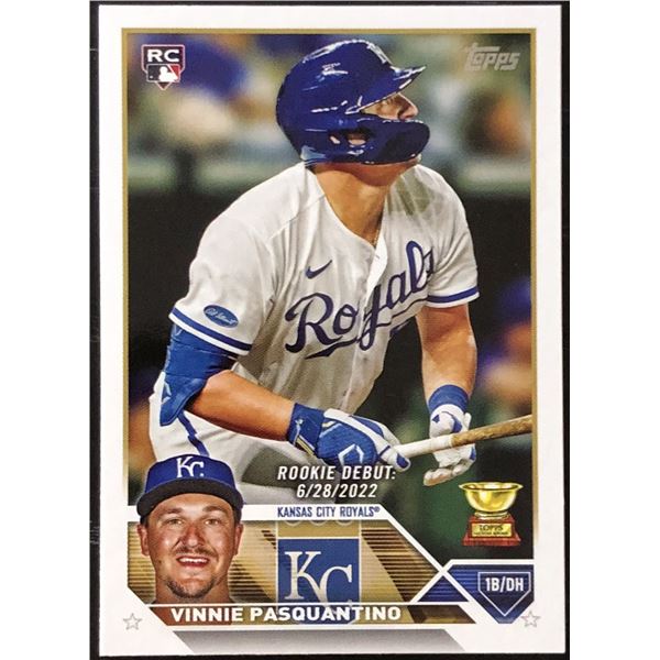 2023 TOPPS VINNIE PASQUANTINO ROOKIE CARD