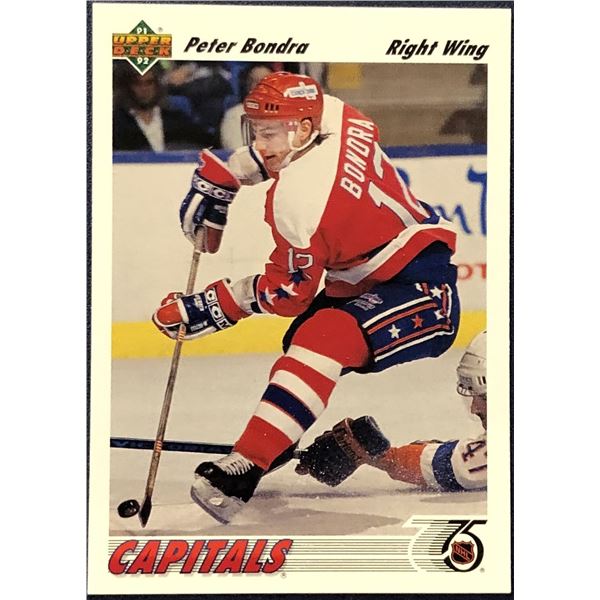 1991-92 UPPER DECK PETER BONDRA ROOKIE CARD