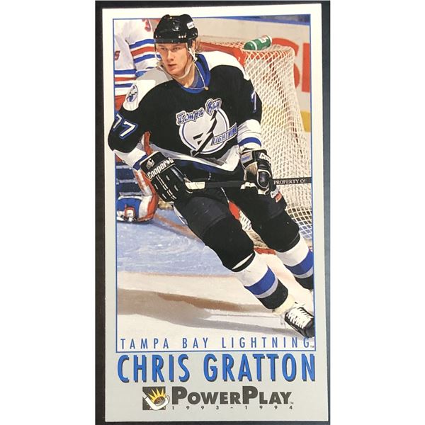 1993-94 FLEER POWERPLAY CHRIS GRATTON ROOKIE CARD