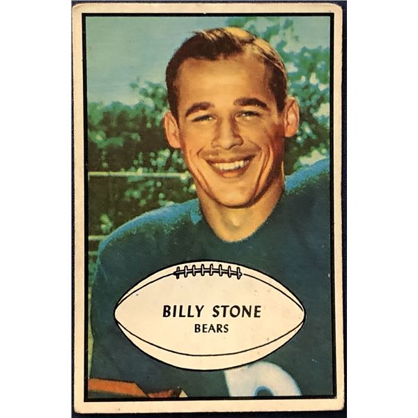 1953 BOWMAN NFL BILLY STONE