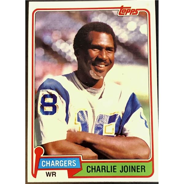 1981 TOPPS CHARLIE JOINER (HOF)