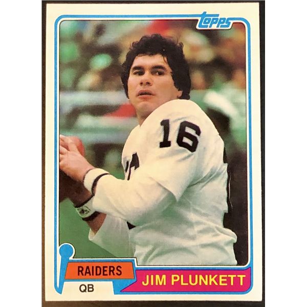 1981 TOPPS JIM PLUNKETT