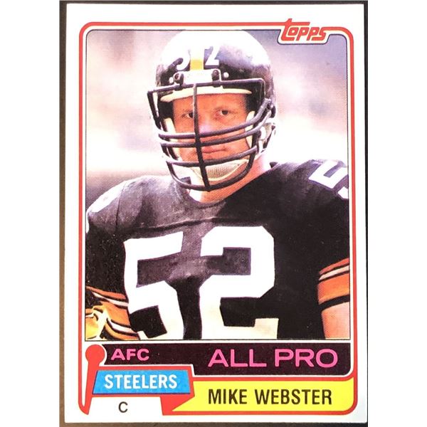 1981 TOPPS MIKE WEBSTER (HOF)