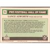Image 2 : 1990 SWELL GUM LANCE ALWORTH (HOF)