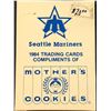 Image 1 : 1984 MOTHER'S COOKIES SEATTLE MARINERS SET