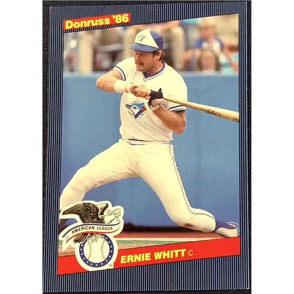 1986 DONRUSS OVERSIZE ERNIE WHITT