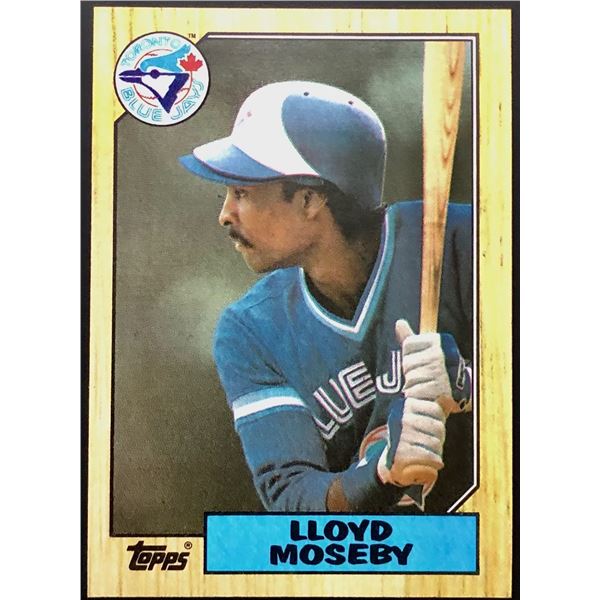 1987 TOPPS LLOYD MOSEBY