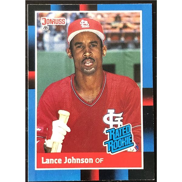 1988 DONRUSS  LANCE JOHNSON ROOKIE CARD